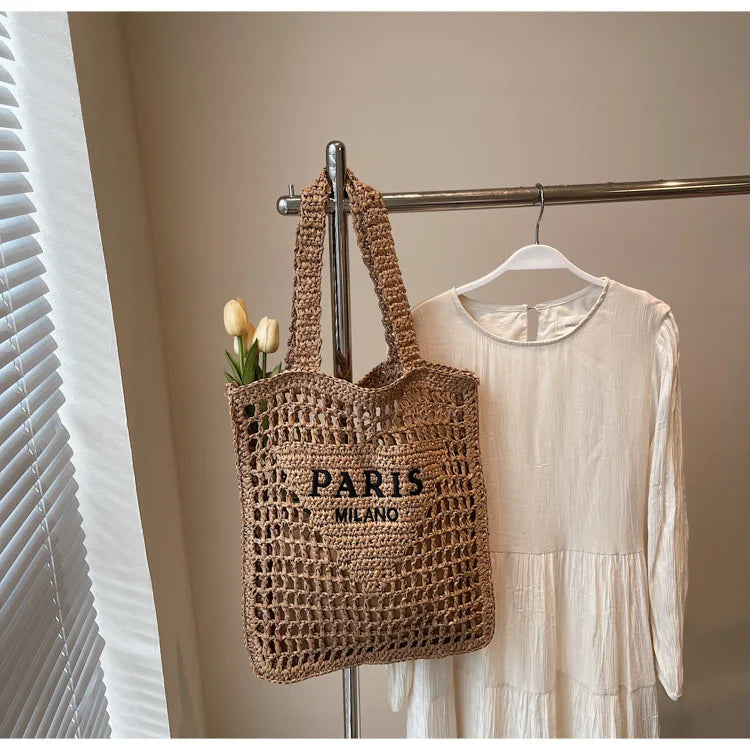 Soléa Deluxe Beach Tote - Handwoven
Paris-Milano Style