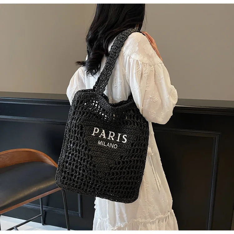 Soléa Deluxe Beach Tote - Handwoven
Paris-Milano Style