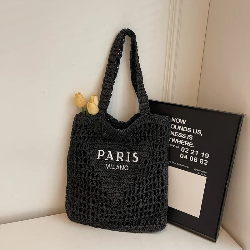 Soléa Deluxe Beach Tote - Handwoven
Paris-Milano Style