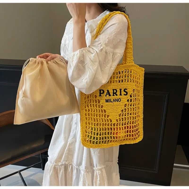 Soléa Deluxe Beach Tote - Handwoven
Paris-Milano Style