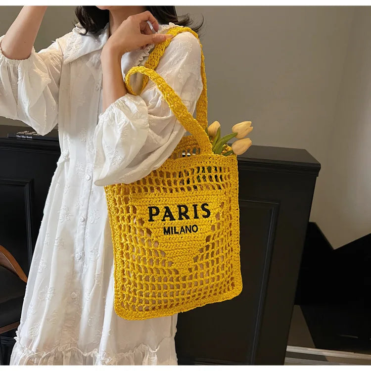 Soléa Deluxe Beach Tote - Handwoven
Paris-Milano Style