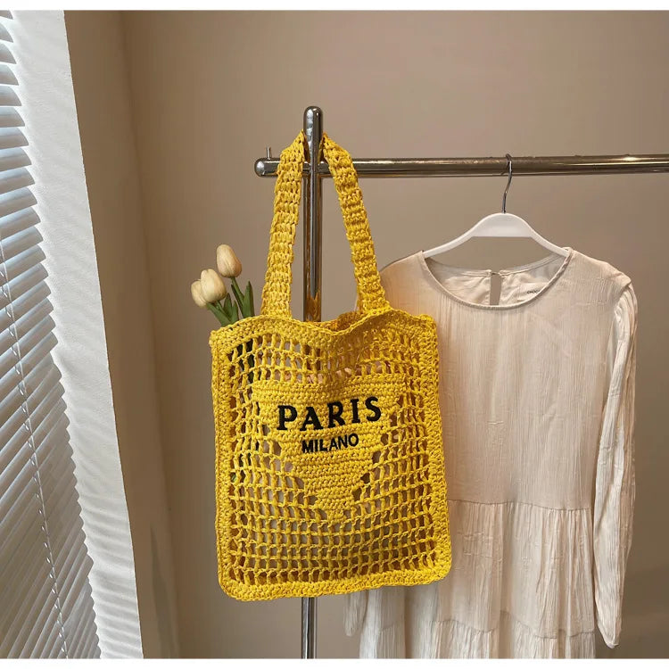 Soléa Deluxe Beach Tote - Handwoven
Paris-Milano Style