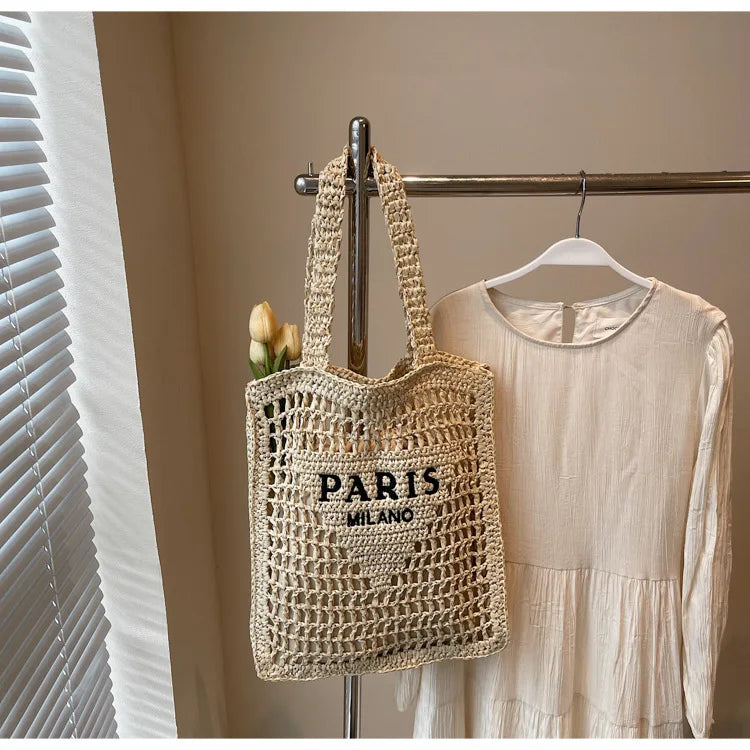 Soléa Deluxe Beach Tote - Handwoven
Paris-Milano Style