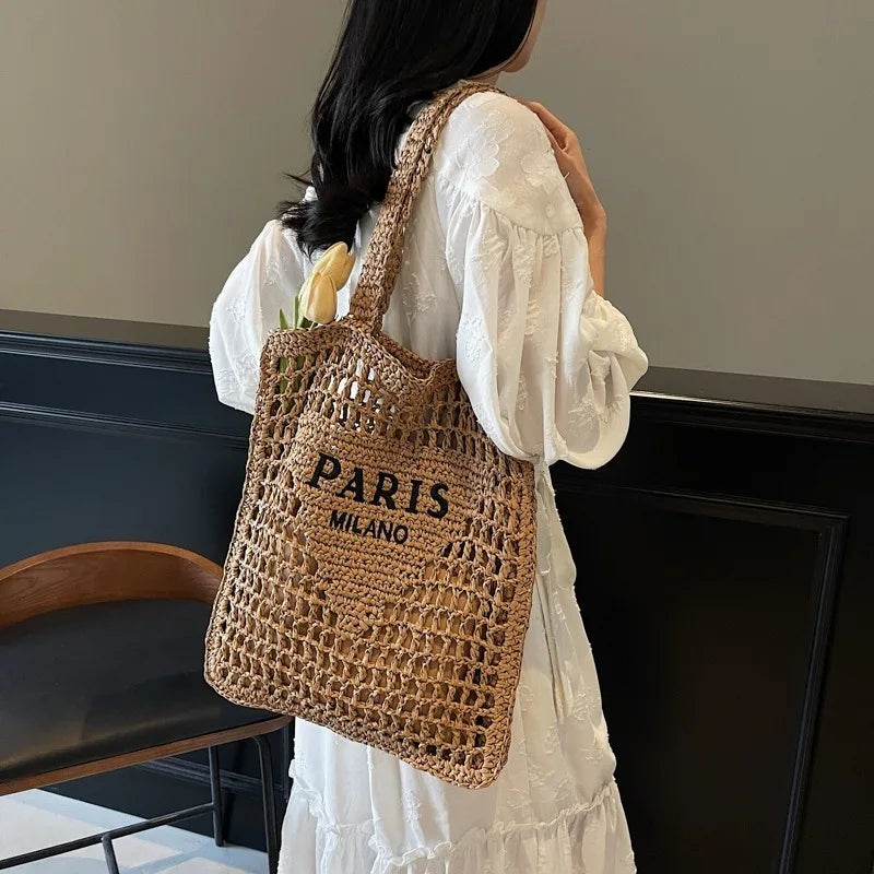 Soléa Deluxe Beach Tote - Handwoven
Paris-Milano Style