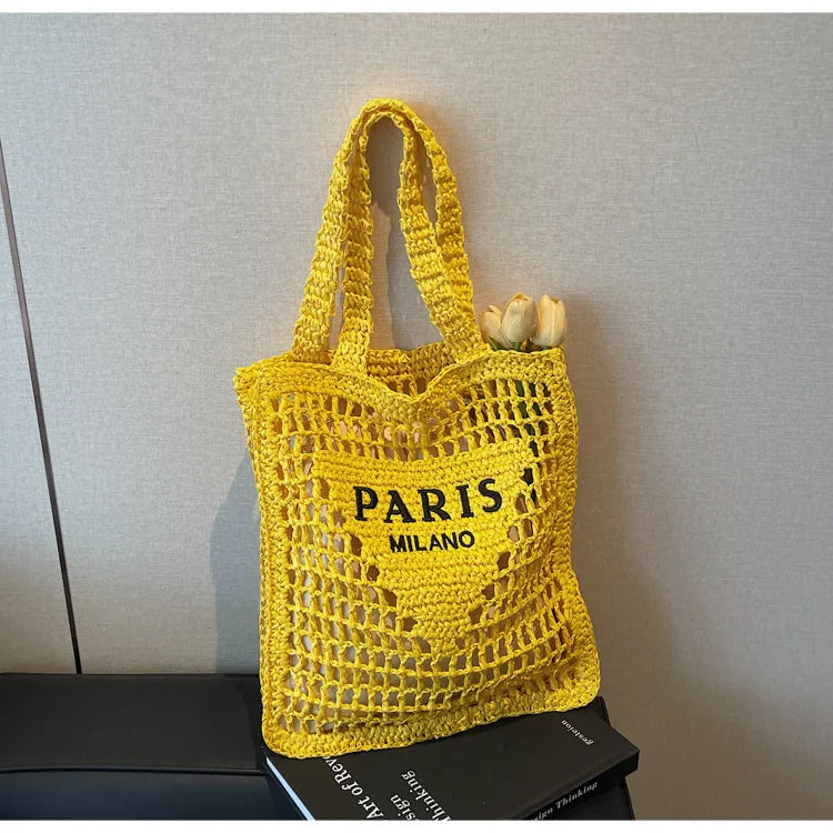 Soléa Deluxe Beach Tote - Handwoven
Paris-Milano Style
