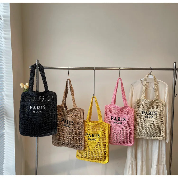 Soléa Deluxe Beach Tote - Handwoven
Paris-Milano Style