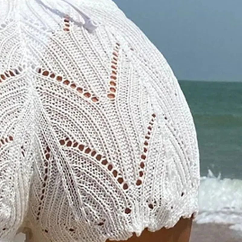 Soléa Chill Shorts – Sexy Crochet Drawstring Cover
