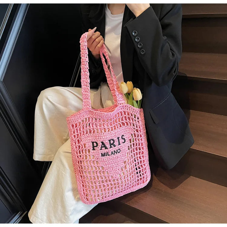 Soléa Deluxe Beach Tote - Handwoven
Paris-Milano Style