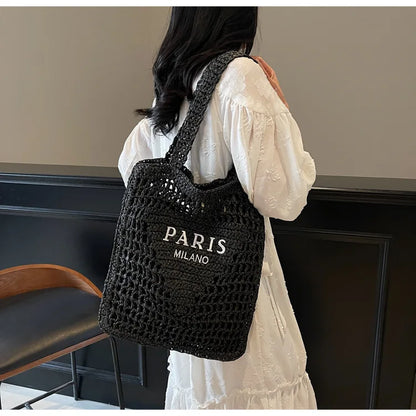 Soléa Deluxe Beach Tote - Handwoven
 Paris-Milano Style