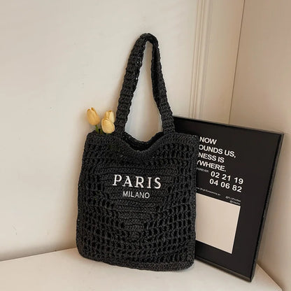 Soléa Deluxe Beach Tote - Handwoven
 Paris-Milano Style