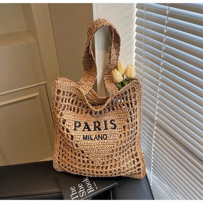 Soléa Deluxe Beach Tote - Handwoven
 Paris-Milano Style