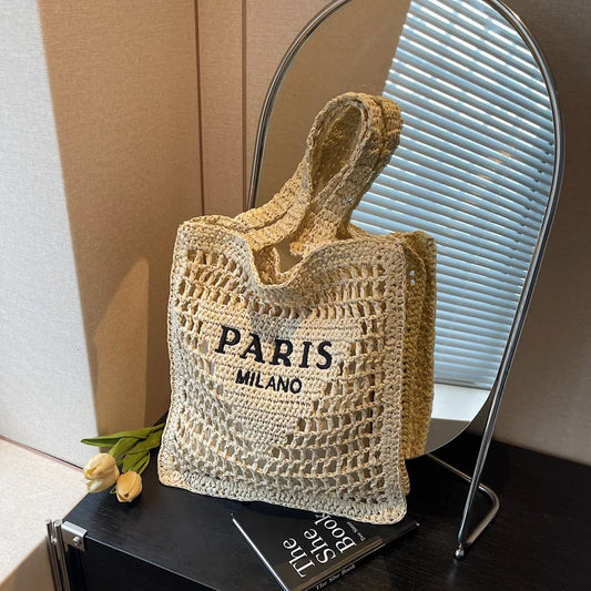 Soléa Deluxe Beach Tote - Handwoven
 Paris-Milano Style